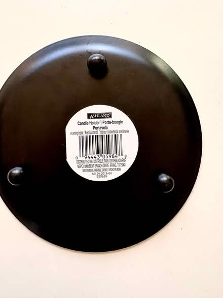 Photo of free Black Ceramic Candle Holder/Tray (Studio City) #2