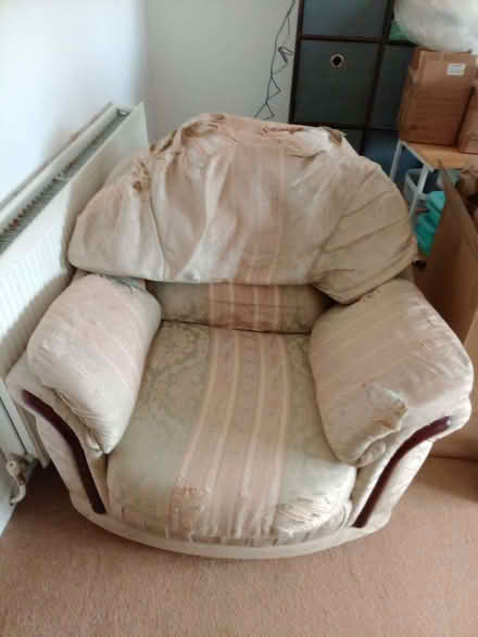 Photo of free Armchair, in need of reupholstering (Braehead KA8) #1