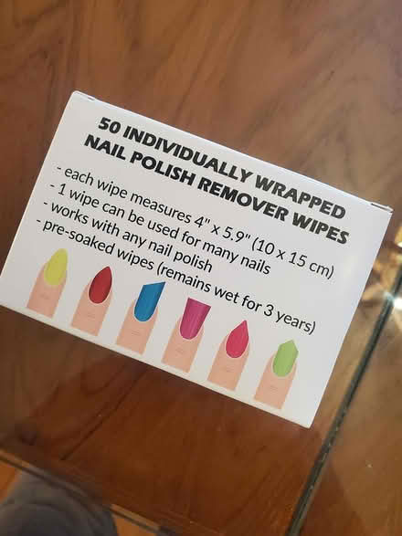 Photo of free Scented nail polish remover wipes (Downtown Bothell) #2