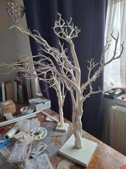 Photo of free 2 white display trees (Hanworth TW13) #1