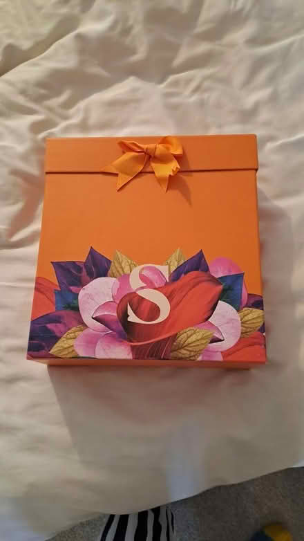 Photo of free Sturdy attractive box , 12"tall (Bramley, Hants RG26) #1