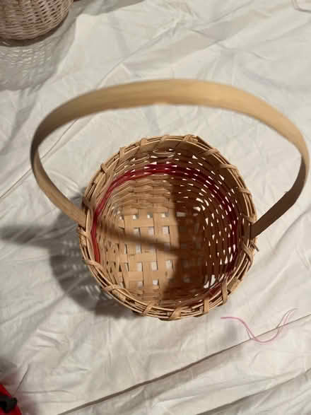 Photo of free Tan and Red Basket (Farmington Hills) #2