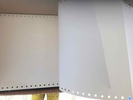 Photo of free Dot matrix tractor printer paper (Dixie and Clark Bramalea) #1