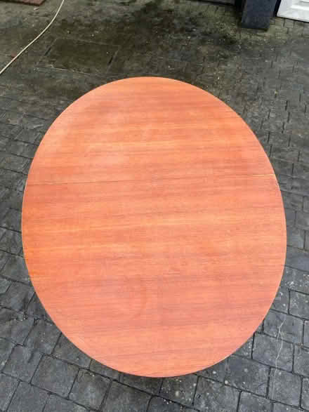 Photo of free Extendable Wooden oval dining table (Walton on the Hill KT20) #3