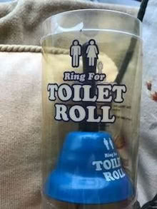 Photo of free Fun 'Ring for Toilet Roll' Bell - new (Allerton L18) #1
