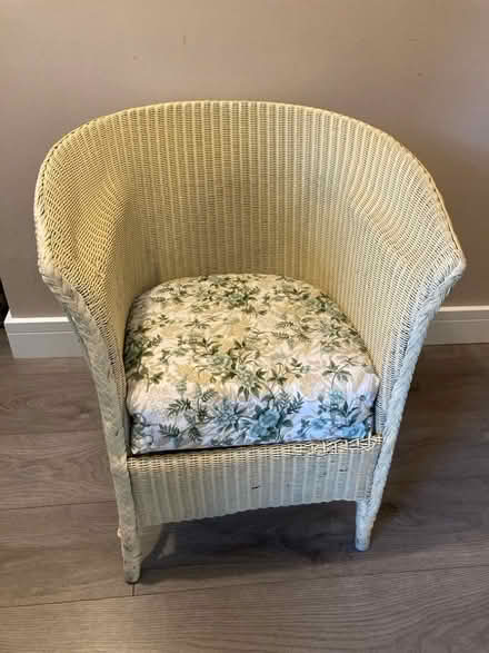 Photo of free TO GO TODAY Lloyd loom chair (Howhlill Quarries HG2) #1