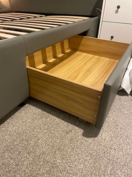 Photo of free King size bed frame with 4 drawers (Garston WD25) #3