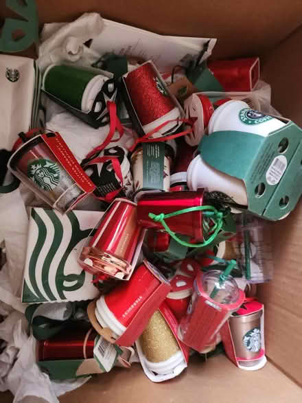 Photo of free Box of Starbucks ornaments (Central Aurora) #1