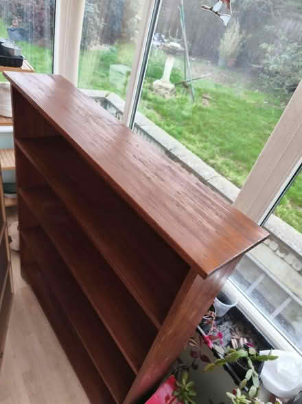 Photo of free Wooden shelving unit (TN39 4JT) #1