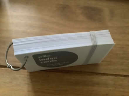 Photo of free Index cards on ring holder (Leighton Buzzard LU7) #3