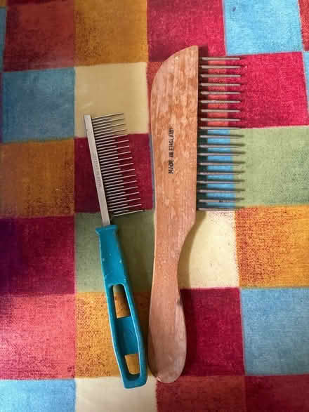 Photo of free 2 dog grooming combs (Barnard's Green WR14) #1
