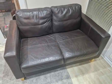 Photo of free Brown Leather Settee (Blackhorse BS16) #1