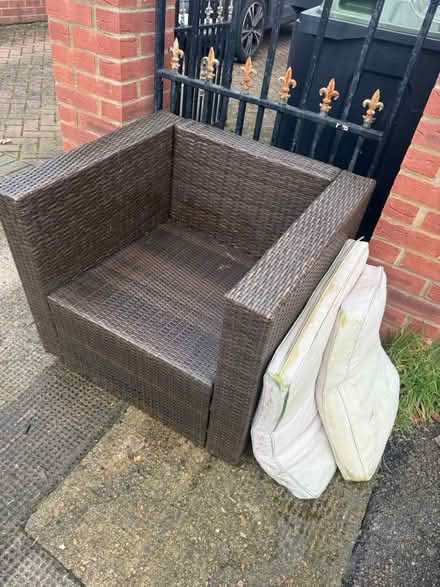 Photo of free Garden chair with cushions (New Malden KT3) #1