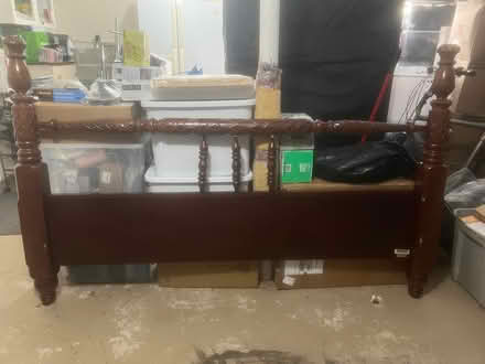 Photo of free Wooden King Size Head/Footboard (Rockaway, NJ) #2