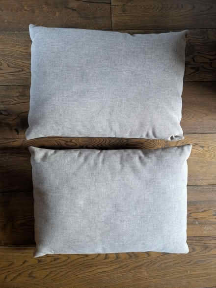 Photo of free Two grey sofa cushion (Old Trafford, M16) #1