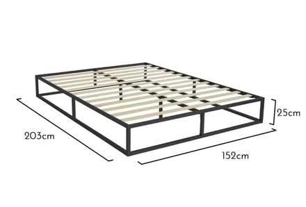 Photo of free Metal double bed frame w/ mattress (Wood Green N22) #1