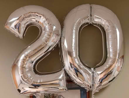 Photo of free Inflated "20" numeral balloons (Northbrook IL) #1