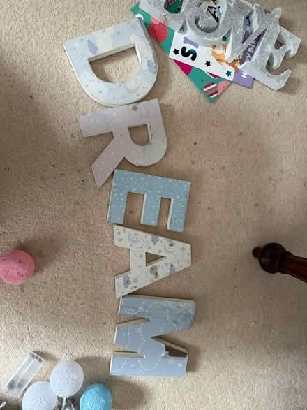 Photo of free DREAM wooden letters (Oundle) #1
