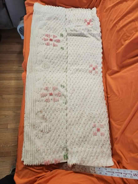 Photo of free 2 vintage chenille curtain panels (Spanish Lake 63138) #1
