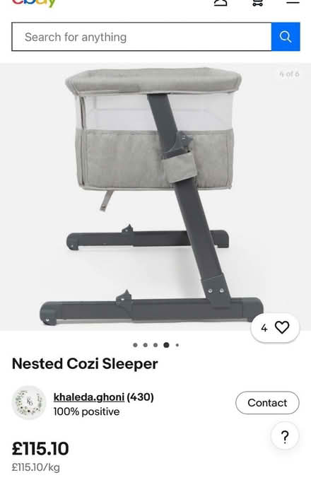 Photo of New born baby cot (Bradshaw BL2) #2
