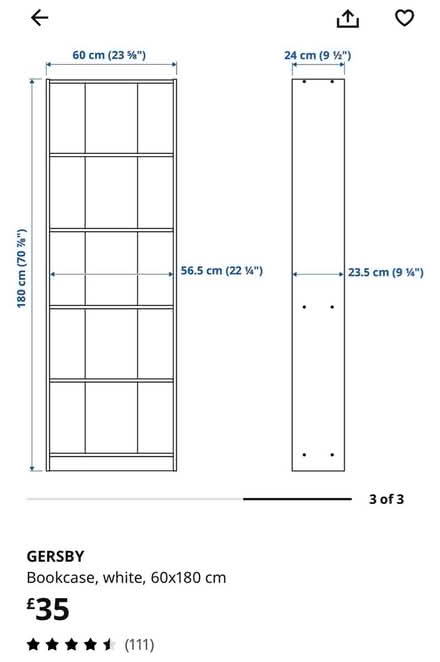 Photo of free Ikea Gersby bookcase (Wood Green N22) #3