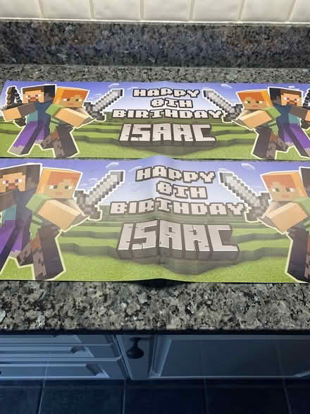 Photo of free Minecraft birthday banner (Lee, SE12) #1