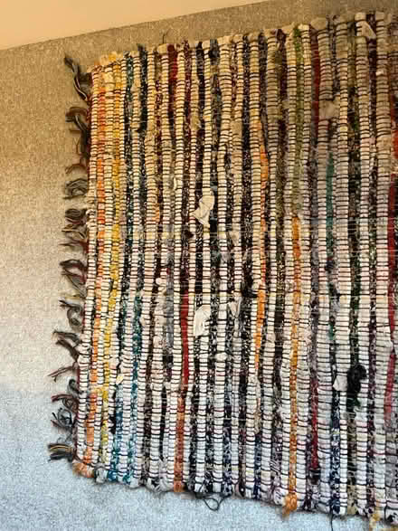 Photo of free White and multicoloured Rug (Nether Edge S7) #3
