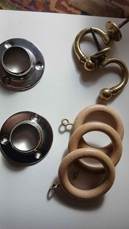 Photo of free Curtain rings, hooks and cups (West Malvern WR14) #1