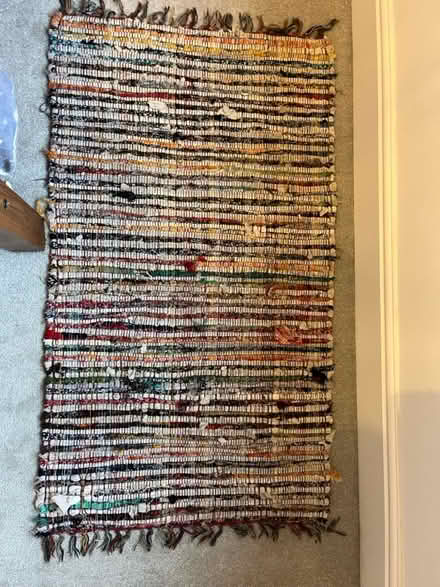 Photo of free White and multicoloured Rug (Nether Edge S7) #1