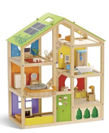 Photo of free Wooden Doll House + Accessories (Near Main Public Library) #1