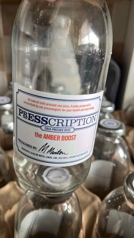 Photo of free 24 glass bottles with lids (Bucklesham IP10) #1