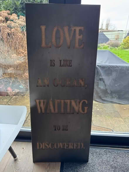 Photo of free Large metal decorative sign (GL3) #1