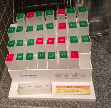 Photo of free 31 day pill dispenser (Bromley North BR1) #1