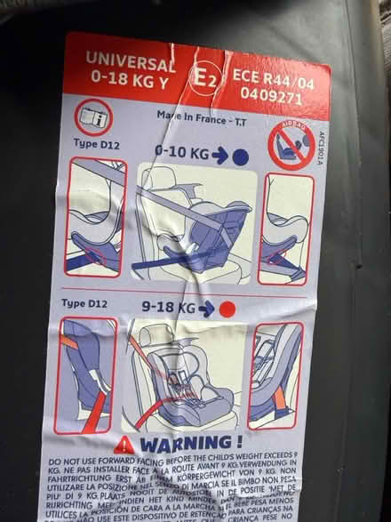 Photo of free Child car seat (darwen BB3) #3