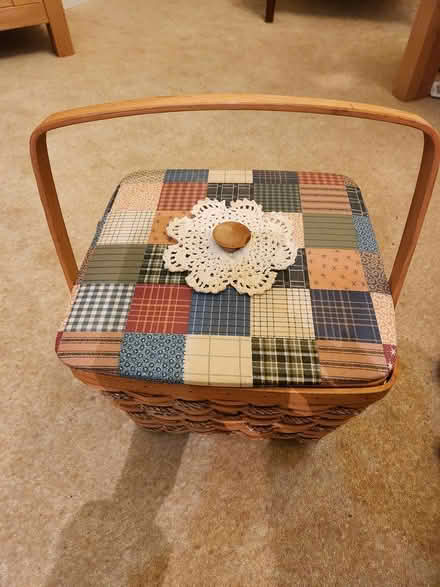 Photo of free 2 pretty wooden woven baskets (GL53, Leckhampton, Cheltenham) #4