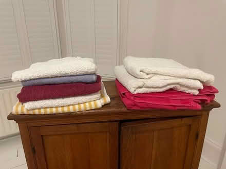 Photo of free Towels, 4 bath towels & 5 hand ones (Haringey, near St Ann's, N15) #1