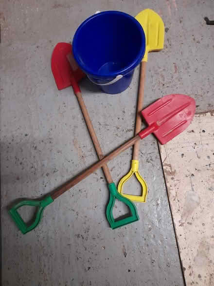 Photo of free Children's beach bucket and spades (Elmstead Market CO7) #1
