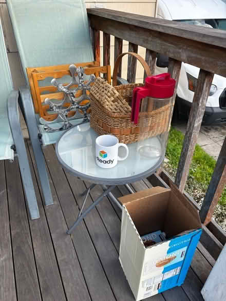 Photo of free Wine racks, baskets, misc (Carleton st. Berkeley) #1