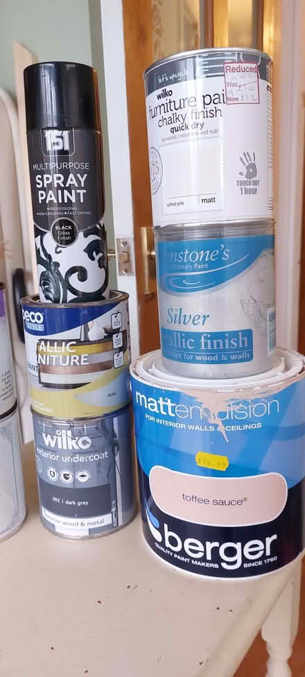 Photo of free Assorted paints and decorating items (Oswestry SY11) #2