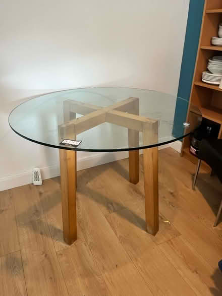 Photo of free Small round glass dining table (Barnet N11) #2