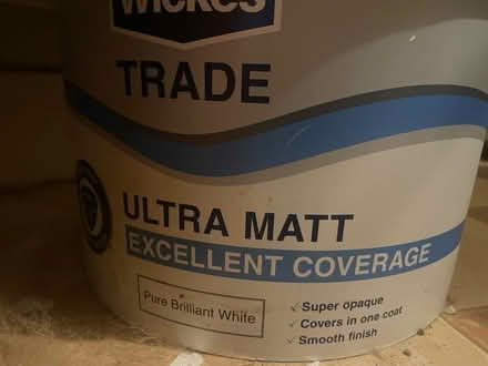 Photo of free Tub x2 (big tubs) white paint (Pevensey road SW17) #2