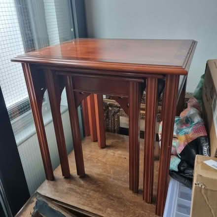 Photo of free Wooden Nest Of Tables (Kendal LA9) #1