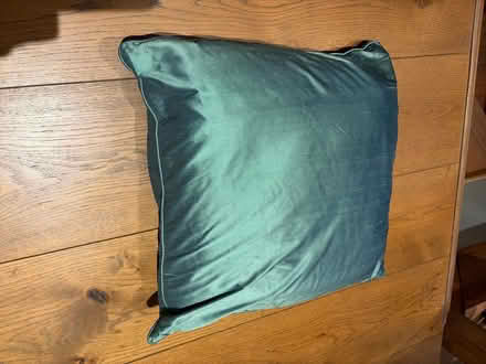 Photo of free Feather pad in green zipped cover (Hitchin Herts) #1