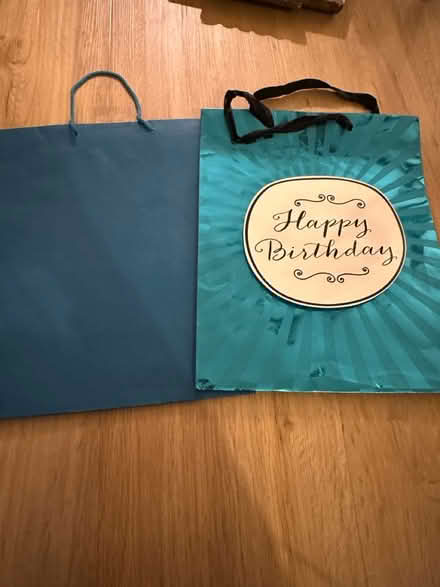 Photo of free Blue gift bags (East molesey) #1