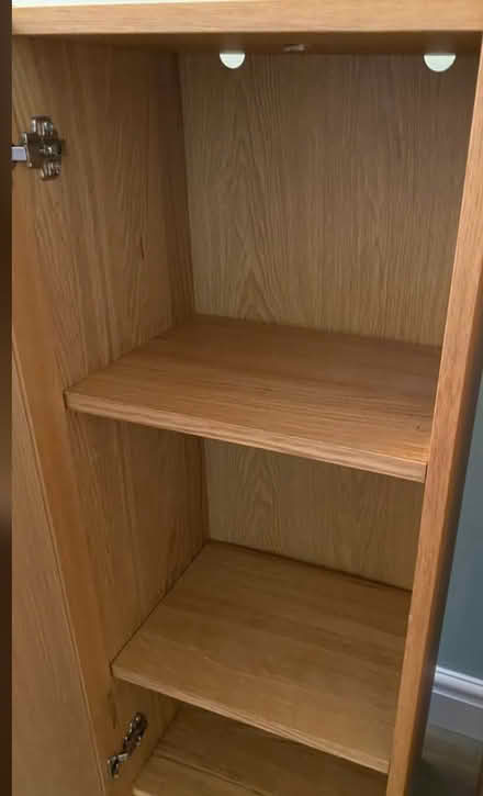 Photo of ikea billy oxberg bookcase oak finish with door (Hendon NW4) #3