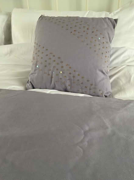 Photo of free Throw and cushions or material for project (Churchgate EN8) #2