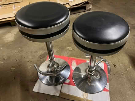 Photo of free 2 adjustable Bar Stools (Me19 5) #2