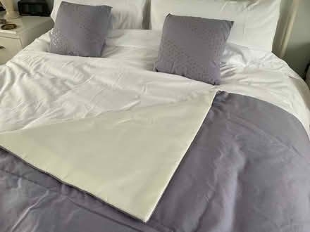Photo of free Throw and cushions or material for project (Churchgate EN8) #3