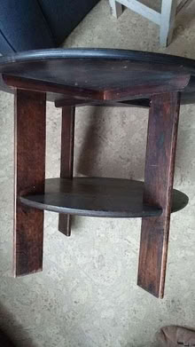 Photo of free round occasional table - upcycling project (Risinghurst OX3) #3