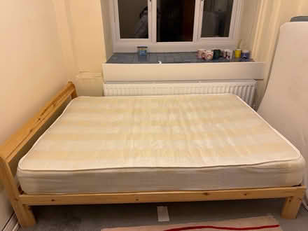 Photo of free Ikea Neiden double bed frame (Wood Green N22) #3
